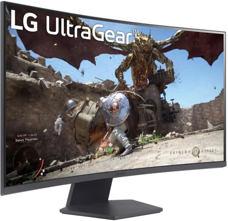 Монитор LG 31.5" 32GS60QC-B черный VA LED