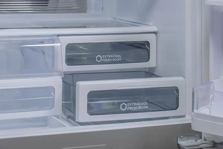 Холодильник трехкамерный Sharp SJ-GX98PWH Hybrid Cooling