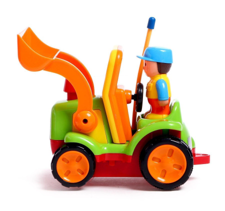 Трактор радиоуправляемый «Забавная стройка», работает от батареек, МИКС