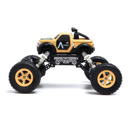 Джип радиоуправляемый «Армия», работает от аккумулятора, цвет песочный