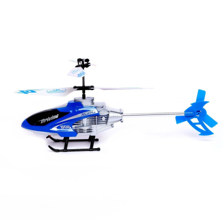 Вертолёт радиоуправляемый SKY, со световыми эффектами, цвет синий