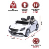 Электромобиль BabyCare Mercedes С пультом ДУ Белый