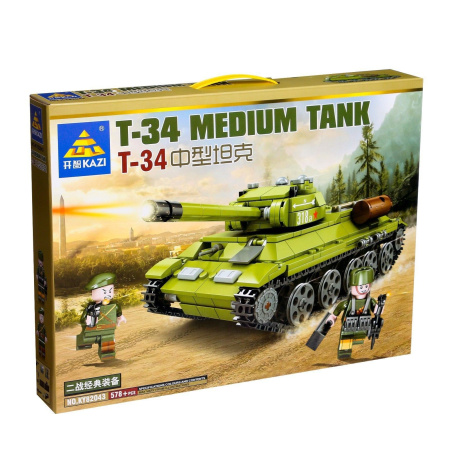 Конструктор Армия «Танк Т-34», 578 деталей