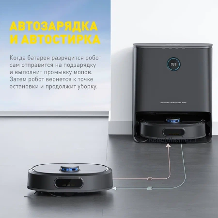 Робот-пылесос Xiaomi Xclea H60 EU, черный