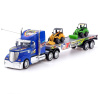 Грузовик радиоуправляемый «Автовоз», с тракторами, работает от батареек, МИКС