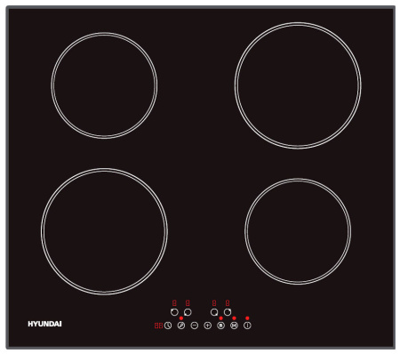 Индукционная варочная поверхность Hyundai HHI 6745 BG