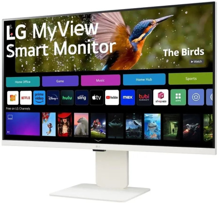 Монитор LG 31.5" 32SR85U-W белый IPS LED