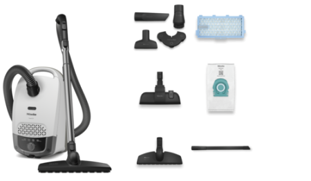 Пылесос Miele Guard S1 Parquet STRF0 бриллиантовый белый