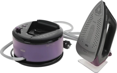 Парогенератор Braun IS2144BK, черный / фиолетовый