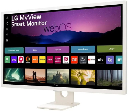 Монитор LG 31.5" 32SR50F-W белый IPS LED