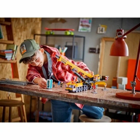 Конструктор Lego City 60409 Желтый передвижной строительный кран