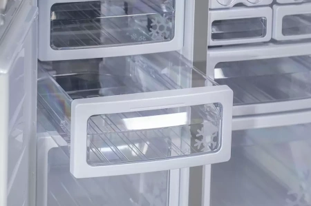 Холодильник трехкамерный Sharp SJ-GX98PWH Hybrid Cooling