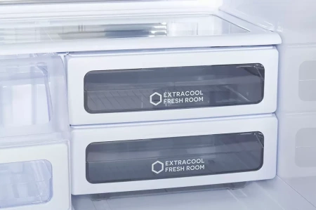 Холодильник трехкамерный Sharp SJ-GX98PWH Hybrid Cooling