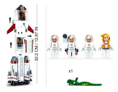 Конструктор Космос «Пусковая ракета», 468 деталей