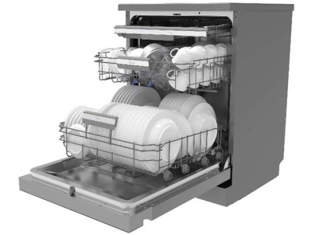 Посудомоечная машина Midea MFD60S350Si, серебристый