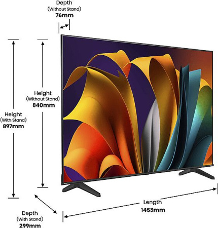 Телевизор Hisense 65" 65A6N Ultra HD 4k SmartTV