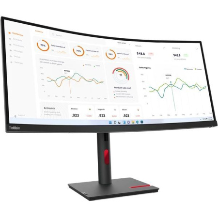 Монитор Lenovo 34" T34w-30 Black/Red 63D4GAS1CB
