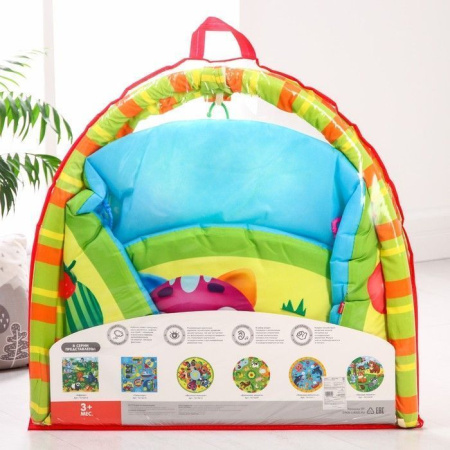 Развивающий коврик «Весёлые малыши», с дугами