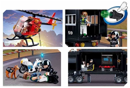 Конструктор Полиция «Мобильный штаб», 540 деталей