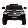 Электромобиль TOYOTA LAND CRUISER, EVA колёса, кожаное сидение, цвет чёрный
