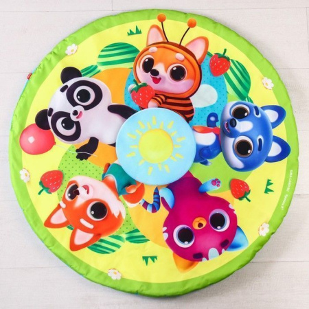 Развивающий коврик «Весёлые малыши», с дугами